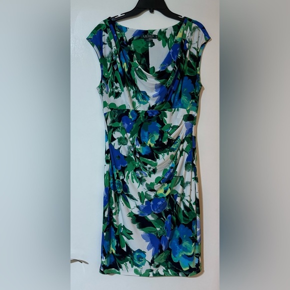 Ralph Lauren Dresses & Skirts - Ralph Lauren Blue and Green Floral Dress